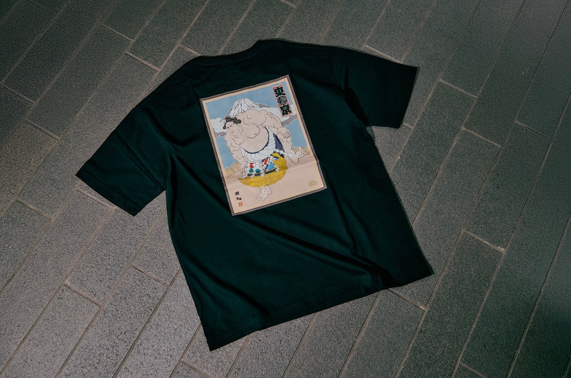 TOUFUTOKYO “相撲” T-SHIRT(WHITE / BLACK)