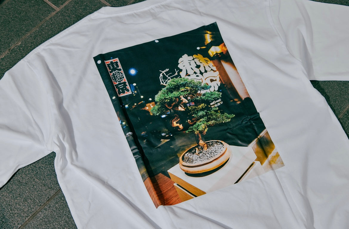 TOUFUTOKYO “RE BONSAI™︎ PHOTO” T-SHIRT（WHITE / BLACK）