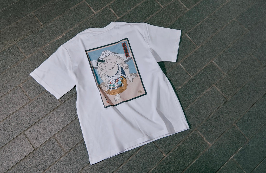 TOUFUTOKYO “相撲” T-SHIRT（WHITE / BLACK）