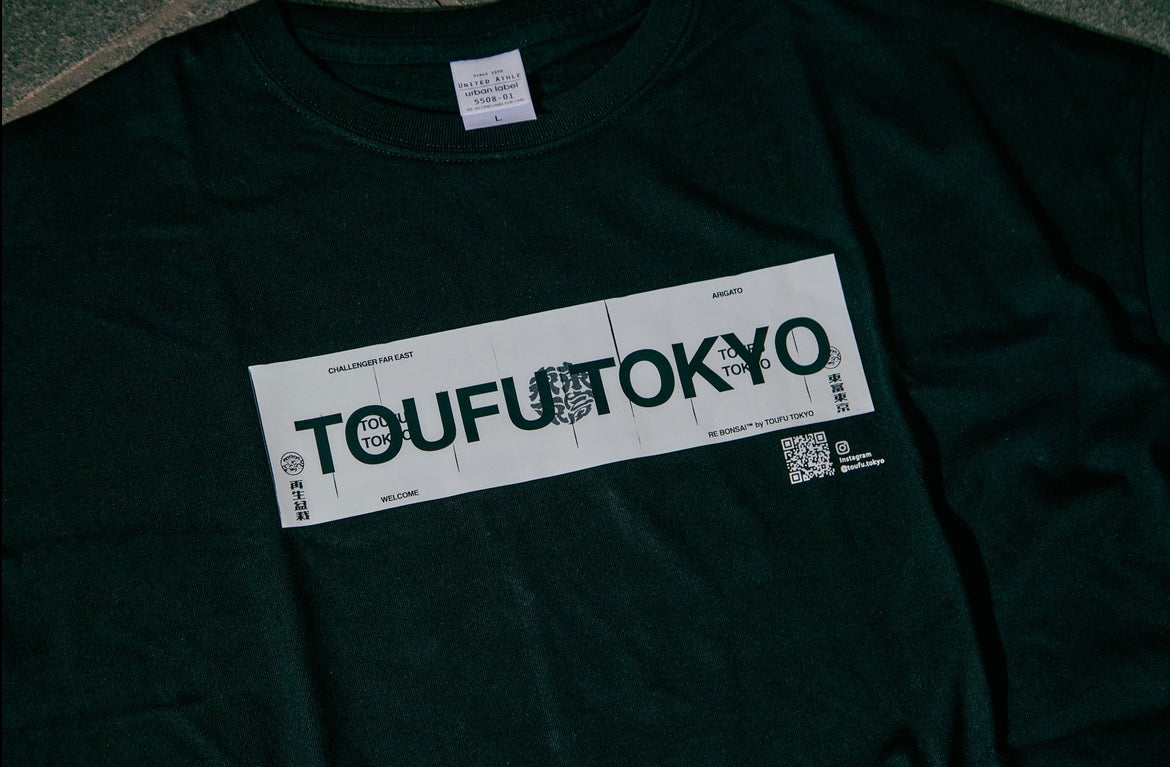 TOUFUTOKYO “TOUFU TOKYO” T-SHIRT（WHITE / BLACK）